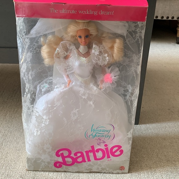 Mattel Wedding Fantasy Barbie Doll NIB 1989 Vintage - Picture 7 of 7